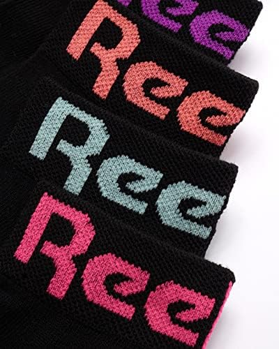 Reebok 12-Pack Stretch Performance Quarter Cut Socks for Girls