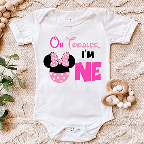 Minnie Birthday Bodysuit for 12-Month Baby Girl