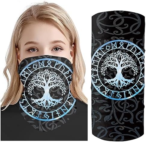 KIDVOVOU 3D Print Balaclava Multifunctional Face Mask Scarf Headwear