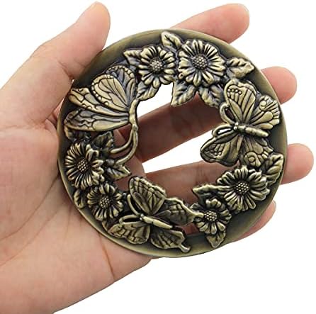 ITROLLE Antique Bronze Butterfly Candle Topper Shade Cover