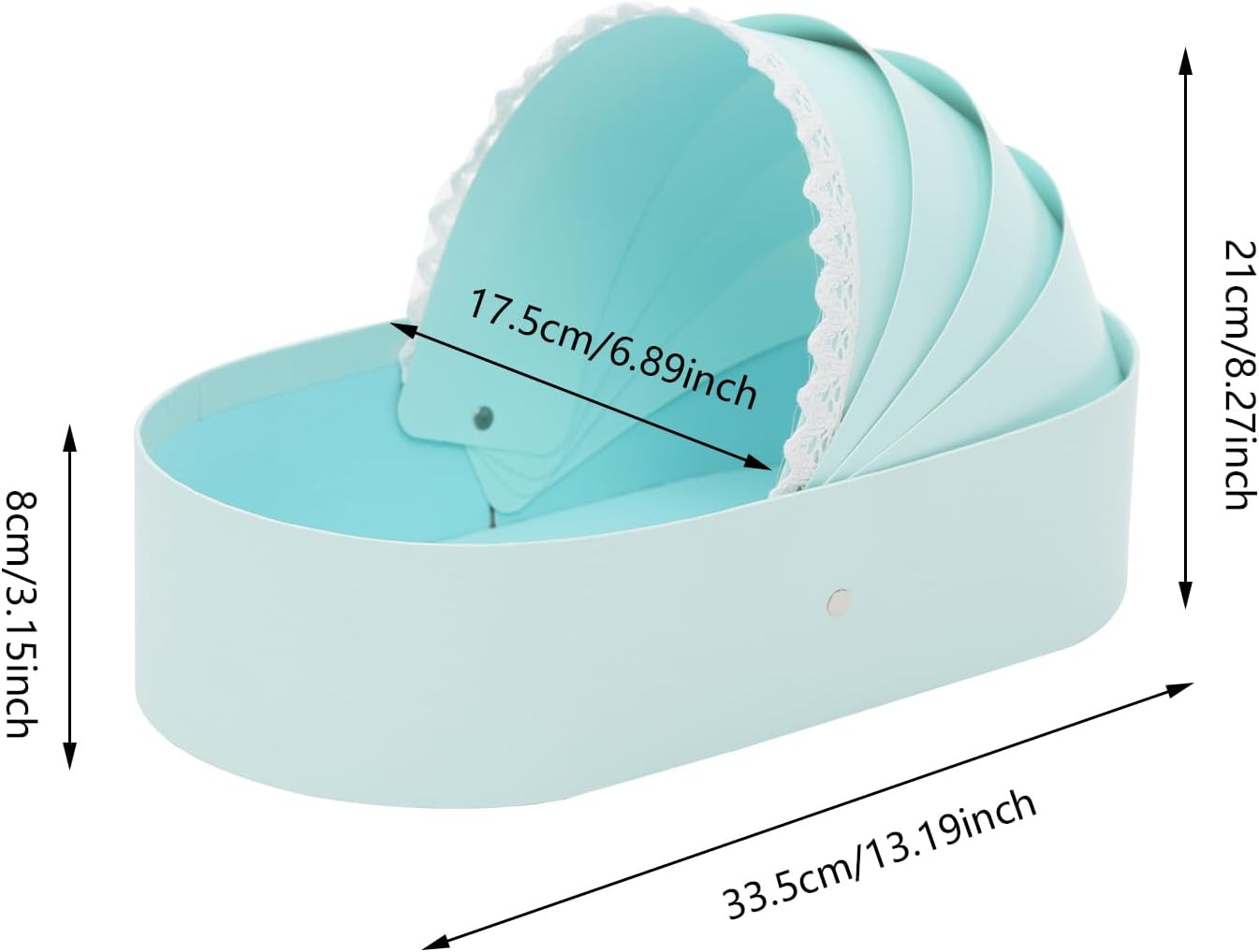 Liffshsy 10pcs Blue Cradle Flower Basket Gift Boxes