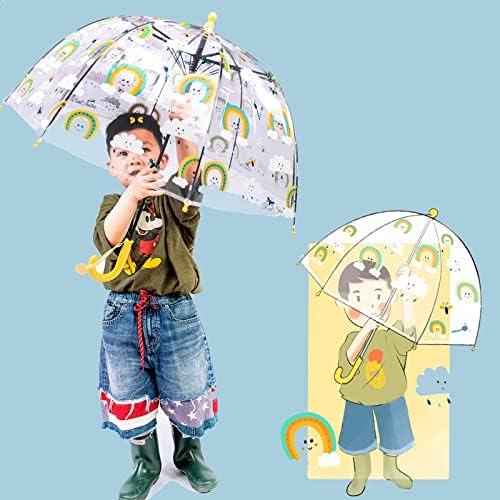 MRTLLOA Kids Bubble Umbrella with Curved Handle 1