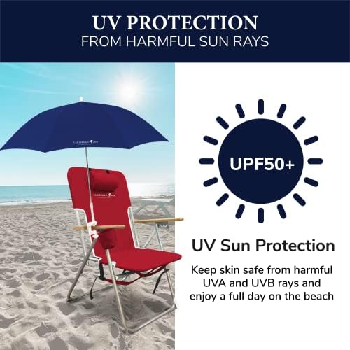 Caribbean Joe Tilt Beach Umbrella with UV Protection 1