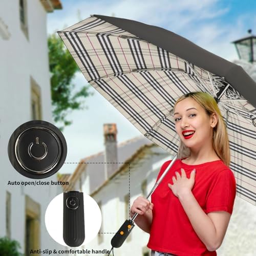 Compact Travel Umbrella with Inverted Design
