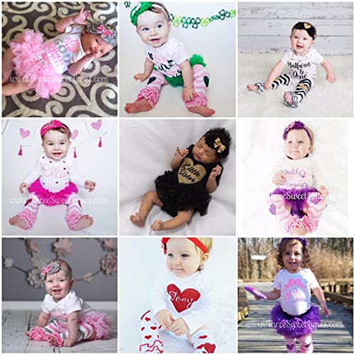 Handmade Personalized Easter Baby Girl Bodysuit Set