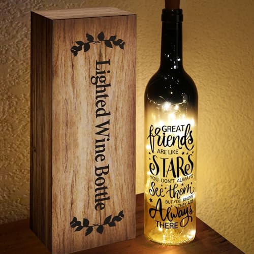 Christmas Gifts for Women - Friendship Bottle Light with Cork