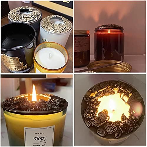 ITROLLE Antique Bronze Butterfly Candle Topper Shade Cover