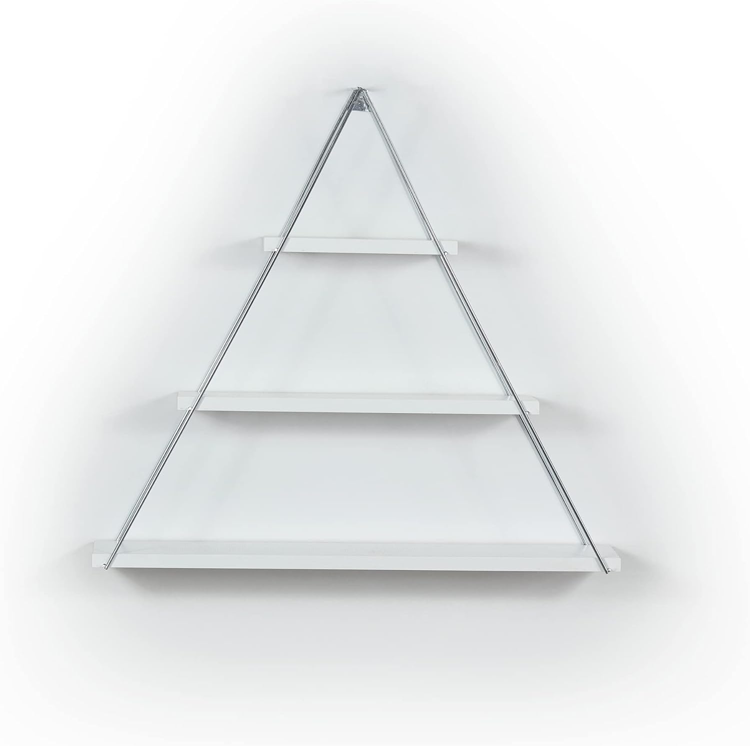 Rustic Metal Bracket Triangle Shelf for Books