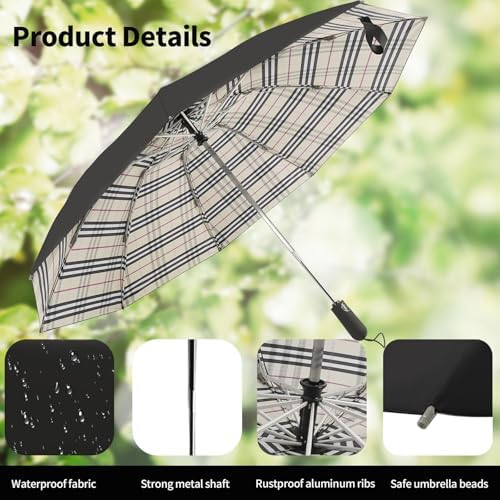 Compact Travel Umbrella with Inverted Design