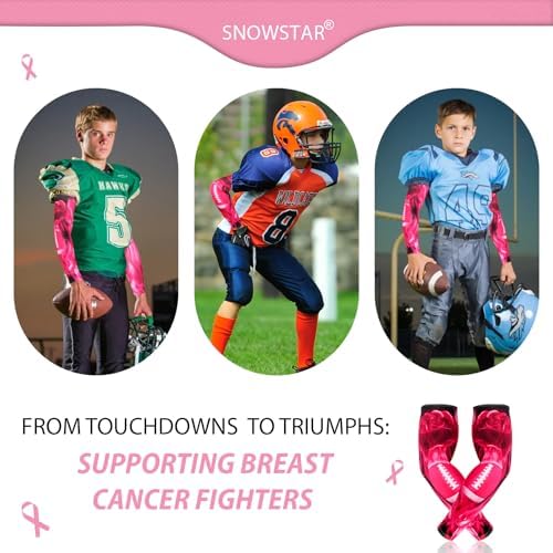 SNOWSTAR Breast Cancer Awareness Arm Sleeve with Pink Ribbon