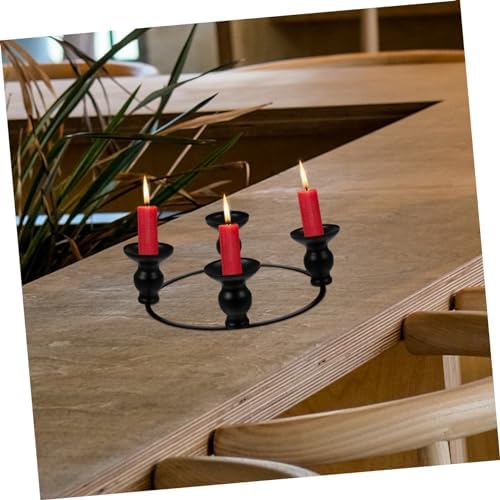 PRETYZOOM Wrought Iron Candle Holder Ring