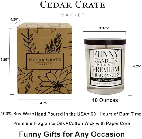 Funny Dog Mom Gifts for Women Soy Candle