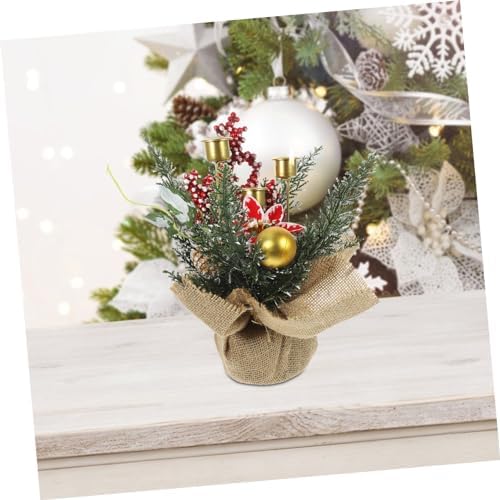 Cabilock Christmas Garland with Candle Holders and Lights