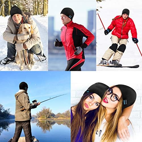 Bluetooth Beanie Headphones with 250mAh Battery for Extended Play