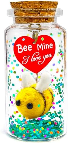 Cute Bee Love Message in a Bottle Gift for Couples 1