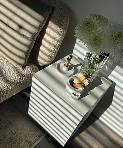 Bursera White Ceramic Bowl with Side Slot