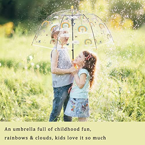 MRTLLOA Kids Bubble Umbrella with Curved Handle 1