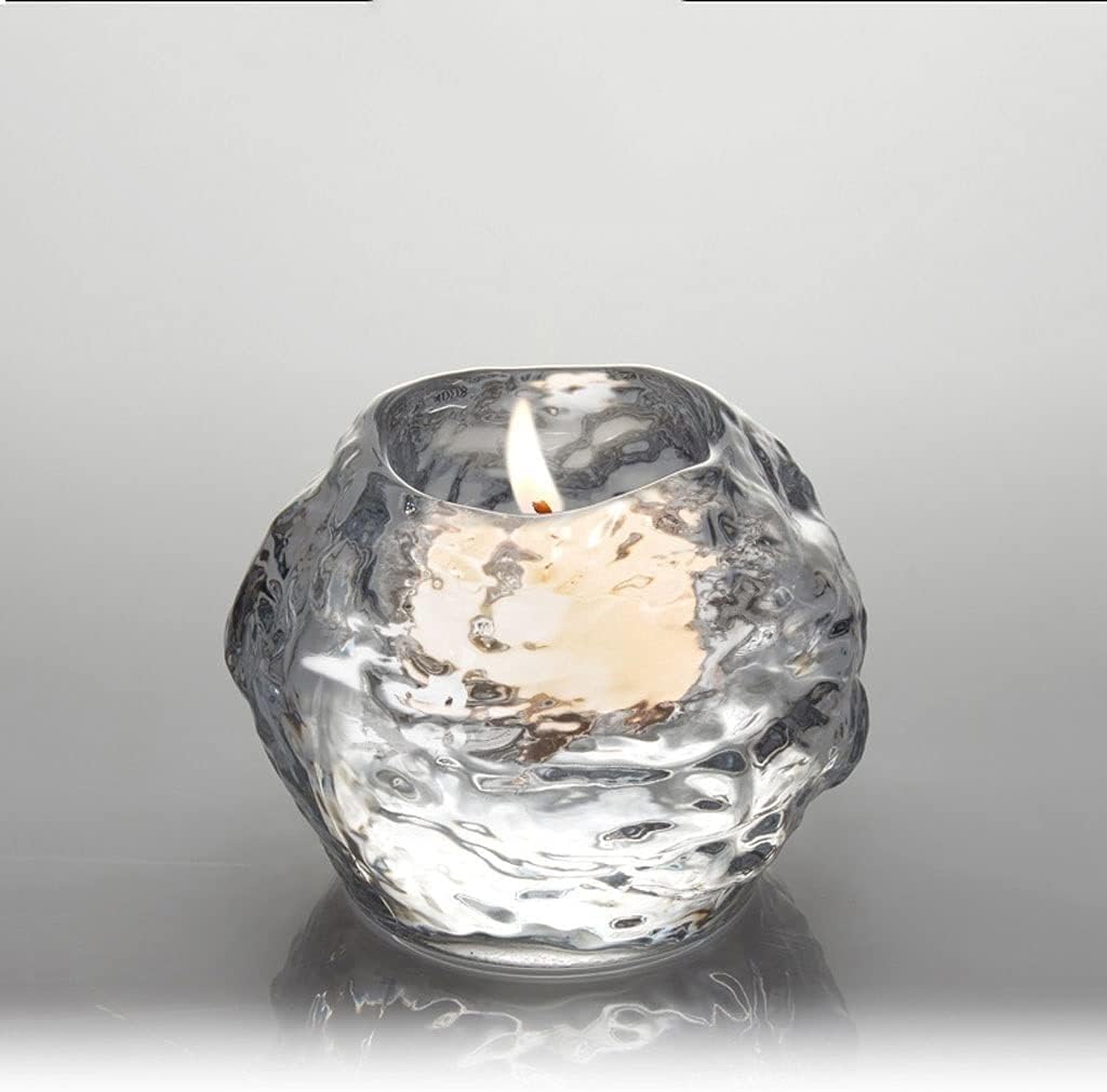ZXLAGDB Vintage Glass Candlestick Holder Set
