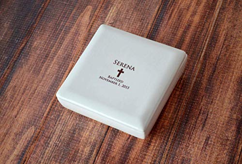 Susabella Square Keepsake Box for Baptism or Christening