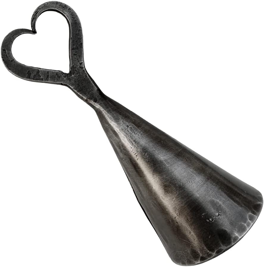 Hand Forged Heart Candle Snuffer - Wrought Iron Classic Design