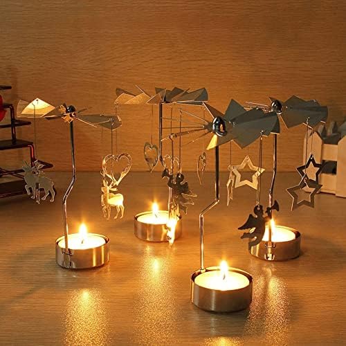 Surakey Rotating Tea Light Holder Snowman Design