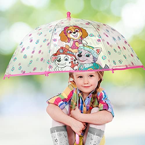 Kids Clear Umbrella with Minnie Mouse and Frozen Designs