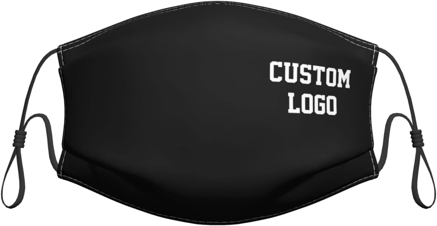 Custom Reusable Cloth Mask with Photo Text Logo