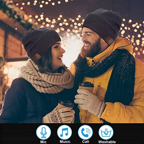 Wireless Music Beanie Hat for Men Women