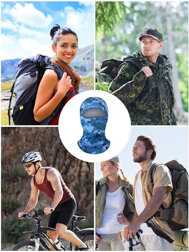 Blulu 3-Pack Camo Balaclava Face Mask for Outdoor
