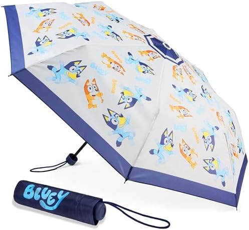 Bluey Kids Folding Umbrella - Telescopic and Lightweight