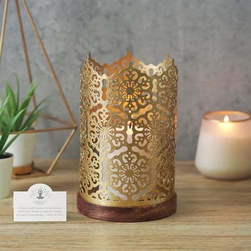 Hosley Gold Candlestick Holder 75 Inch High