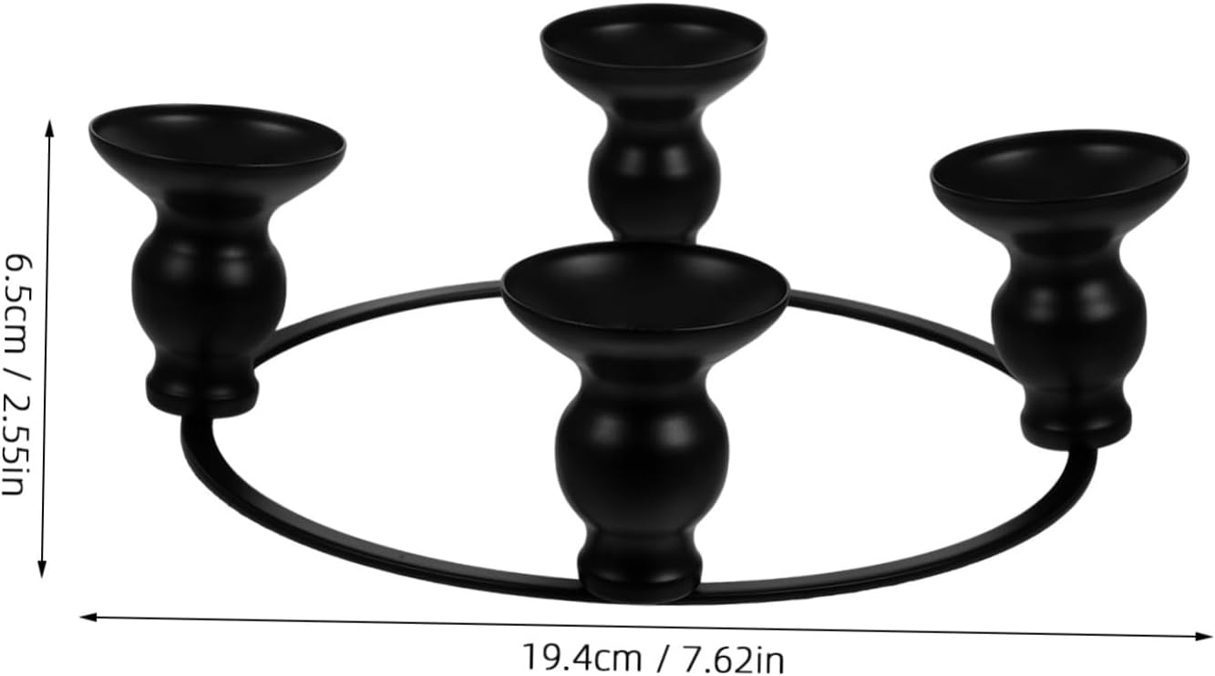 PRETYZOOM Wrought Iron Candle Holder Ring