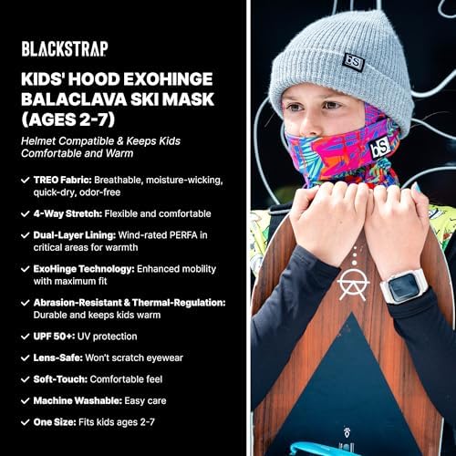 BLACKSTRAP Kids Hood ExoHinge Balaclava Ski Mask
