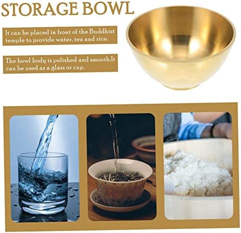PRETYZOOM Gold Trim Decorative Serving Bowl
