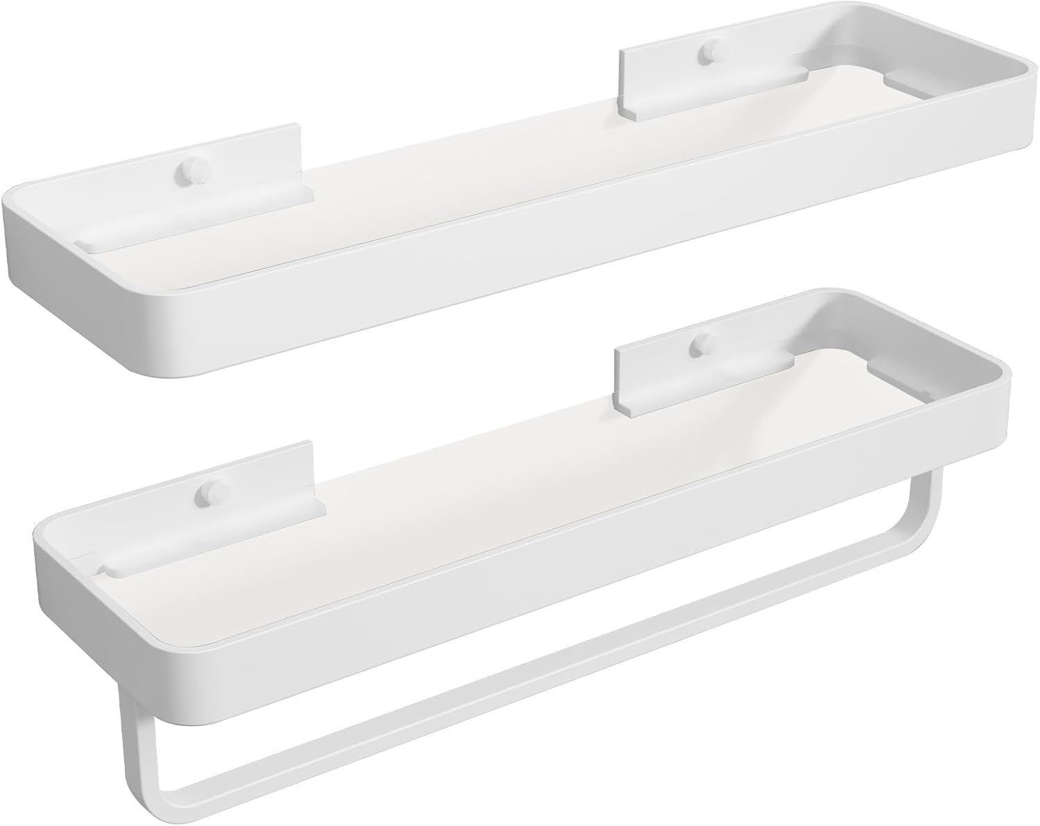 Danpoo 16-Inch Floating Bathroom Shelves with Towel Bar