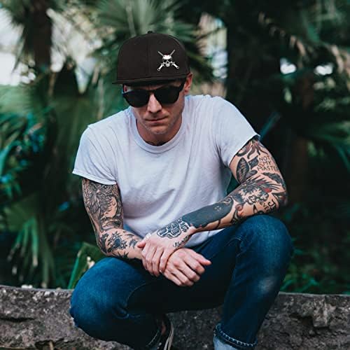 Adjustable Black Snapback Hat for Men and Women