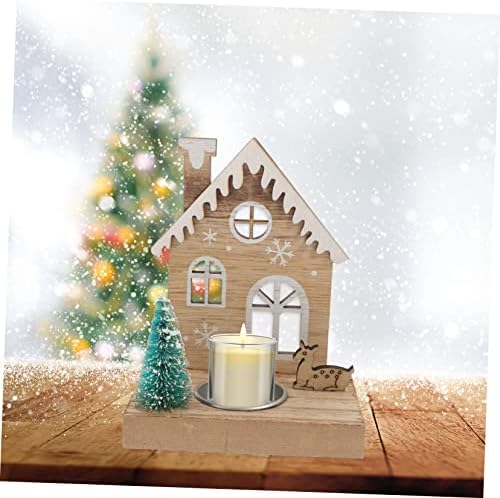 Housoutil Reindeer Candle Holder for Christmas Decor