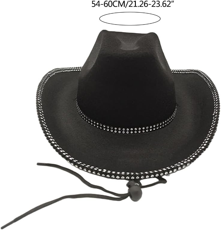 Diamond-Studded Cowboy Hat for Boys and Girls