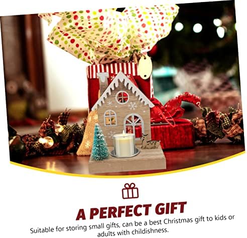 Housoutil Reindeer Candle Holder for Christmas Decor