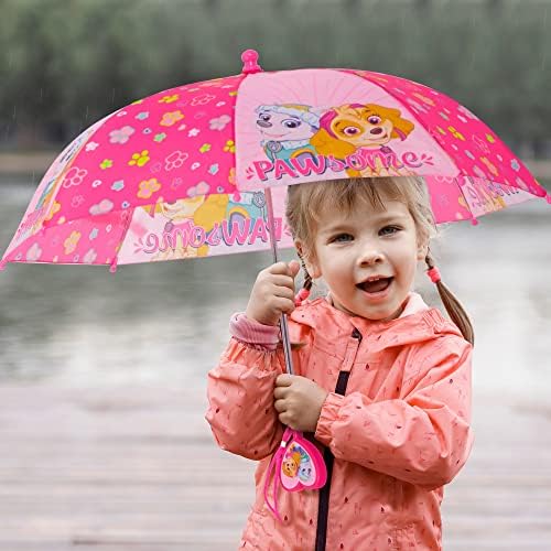 Nickelodeon Paw Patrol Girls Folding Umbrella Pink Ages 3-6