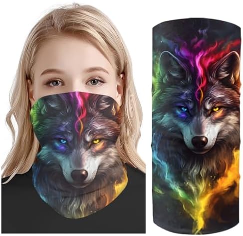 GLUDEAR 3D Print Balaclava Face Bandana for Men Women