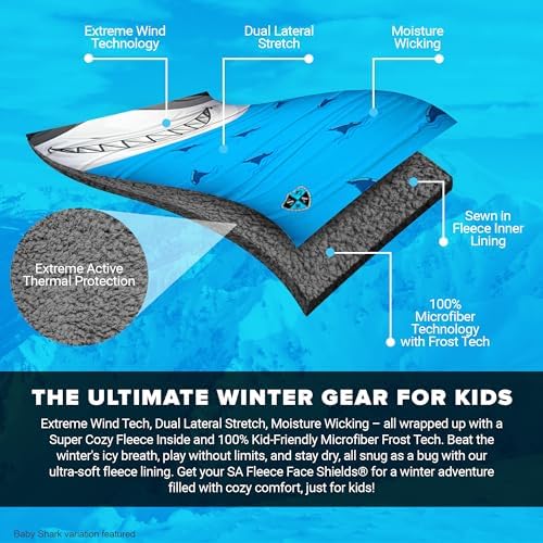 S A Frost Tech Fleece Face Shield for Kids