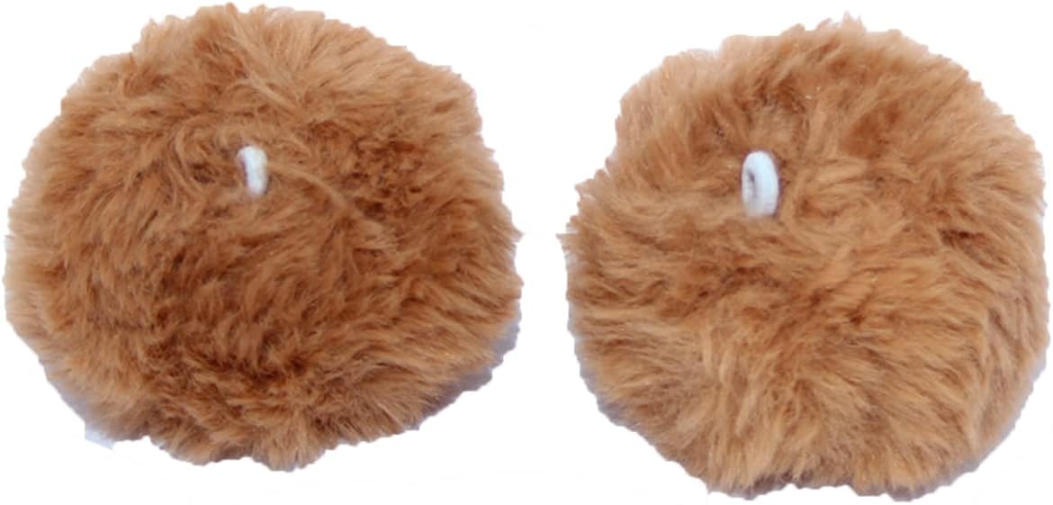 MDXONE 2 Soft Pompoms with Elastics Pair for Winter Balaclavas