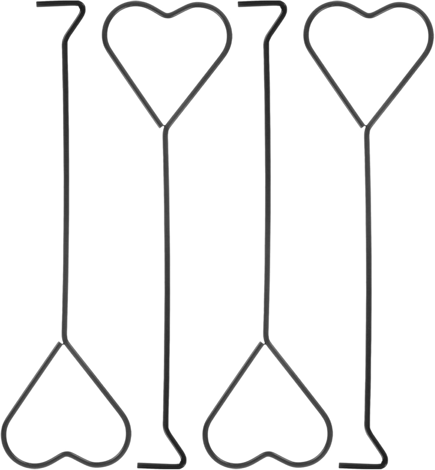 Hemoton 4pcs Heart Candle Wick Dippers