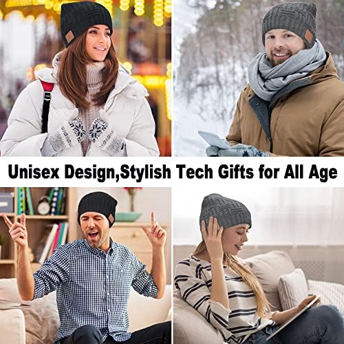 Bluetooth Beanie with 23Hr Battery Tech Gift for Men Women