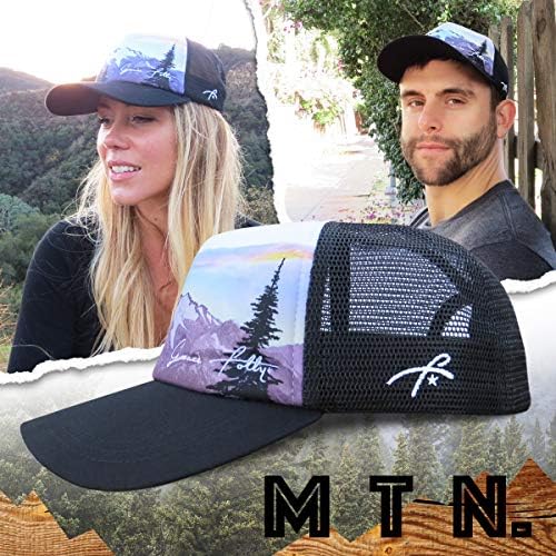 Grace Folly Mountain Trucker Hat for Men or Women