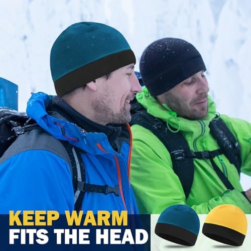 LILLBJORNEN 4-Piece Fleece Watch Cap Winter Warm Skull Beanie