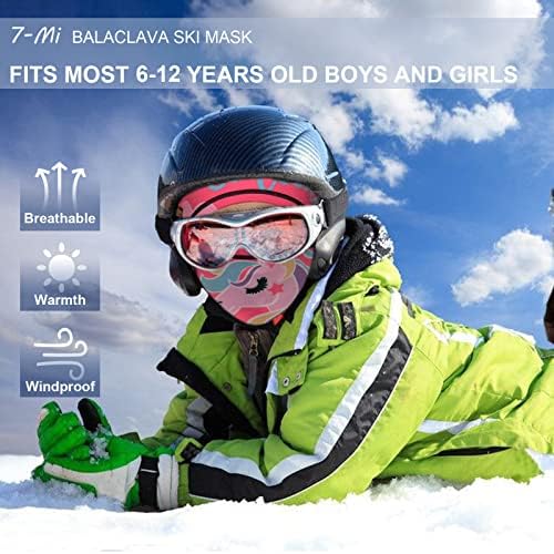 Kids Balaclava Ski Mask Winter Face Warmer for Boys Girls