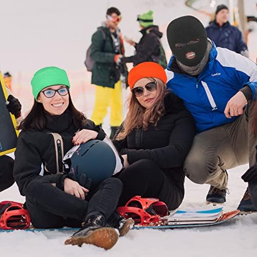 Tmflexe 2-Piece 3-Hole Ski Mask Winter Balaclava