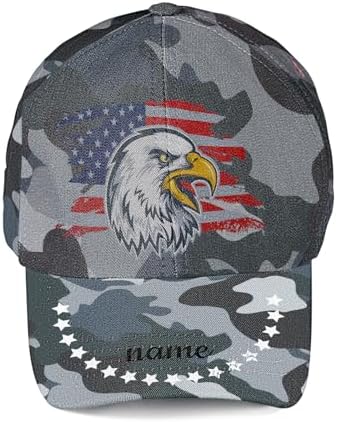 Custom American Flag Baseball Cap for Men 1